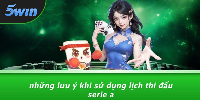 Lịch thi đấu Serie A